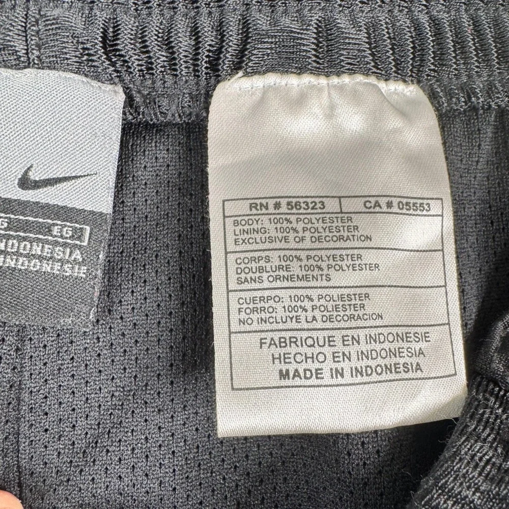 Nike Pants Mens Size L Black Striped Athletic Track Relaxed Fit Rips Wear